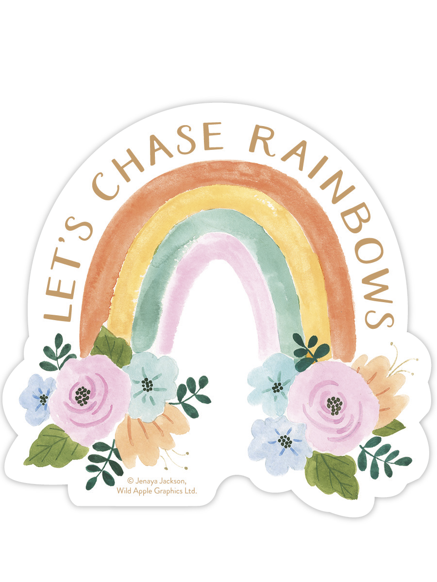 Let's Chase Rainbows Sticker