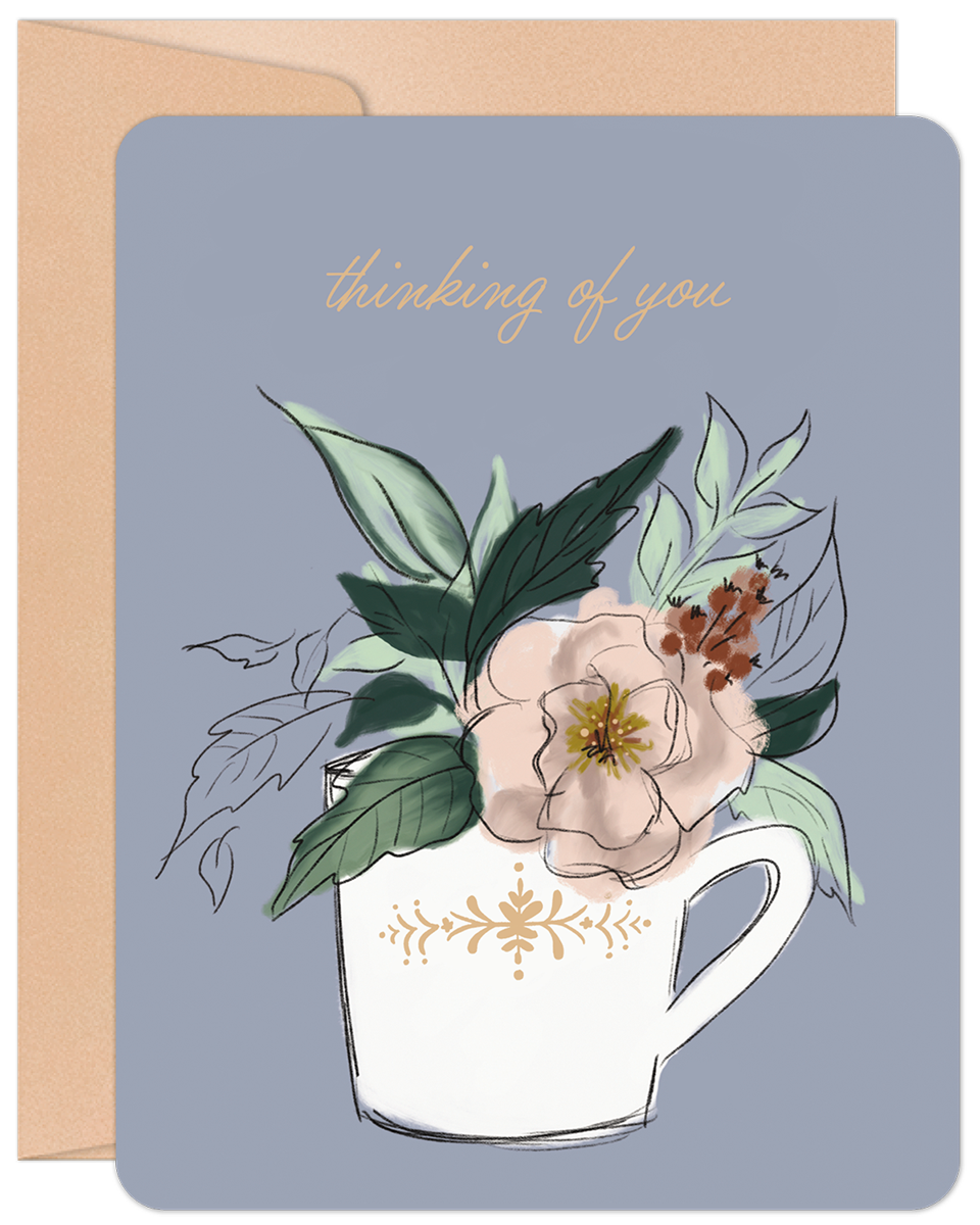 FLORAL TEACUP