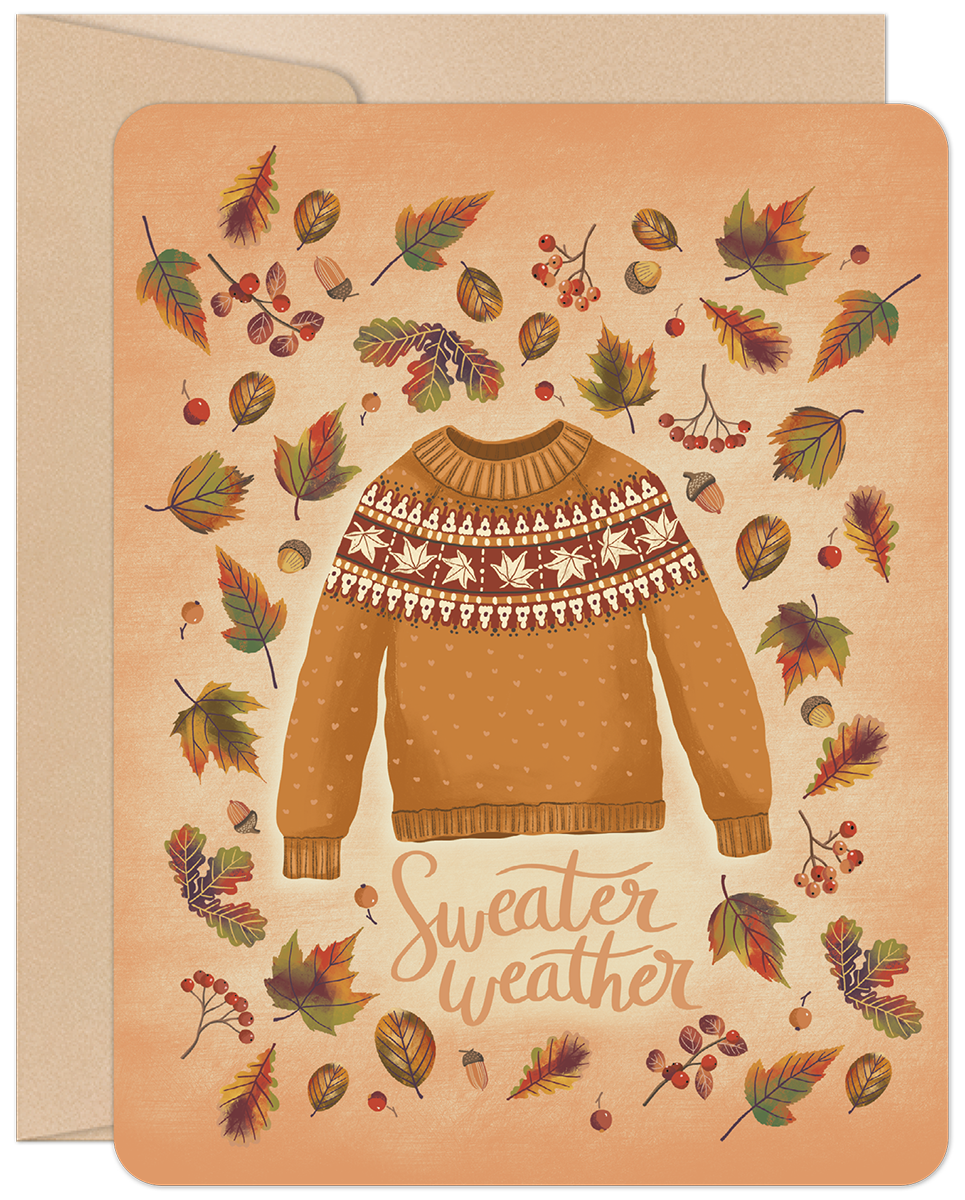Sweater Weather Halloween Card