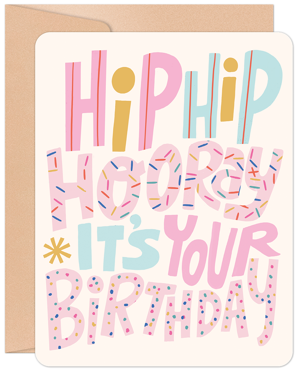 Hip Hip Hooray Birthday Card