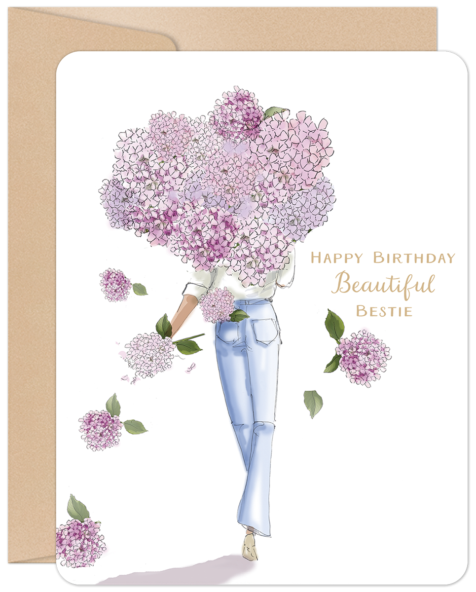Beautiful Bestie Birthday Card