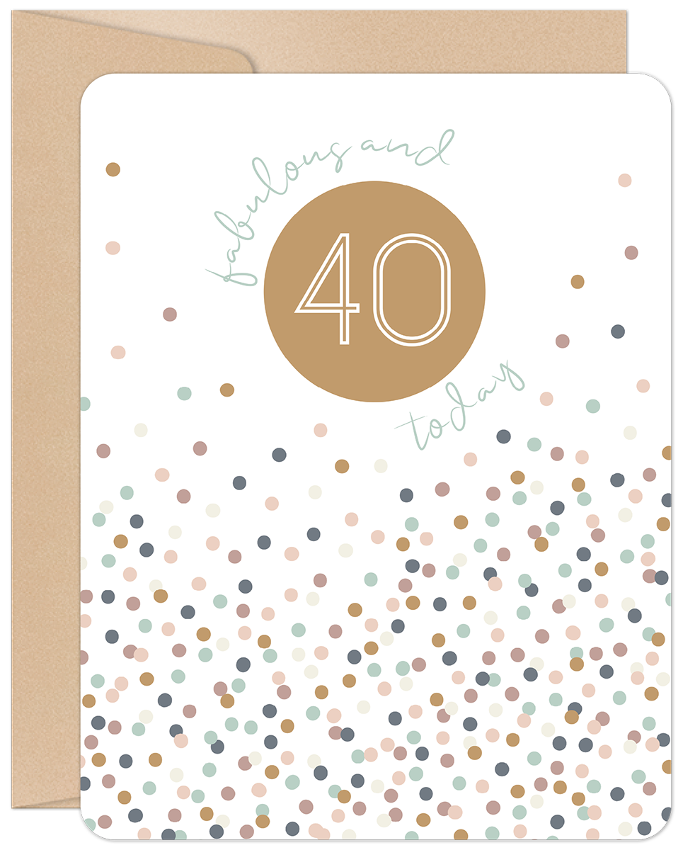 Fabulous 40 Birthday Card
