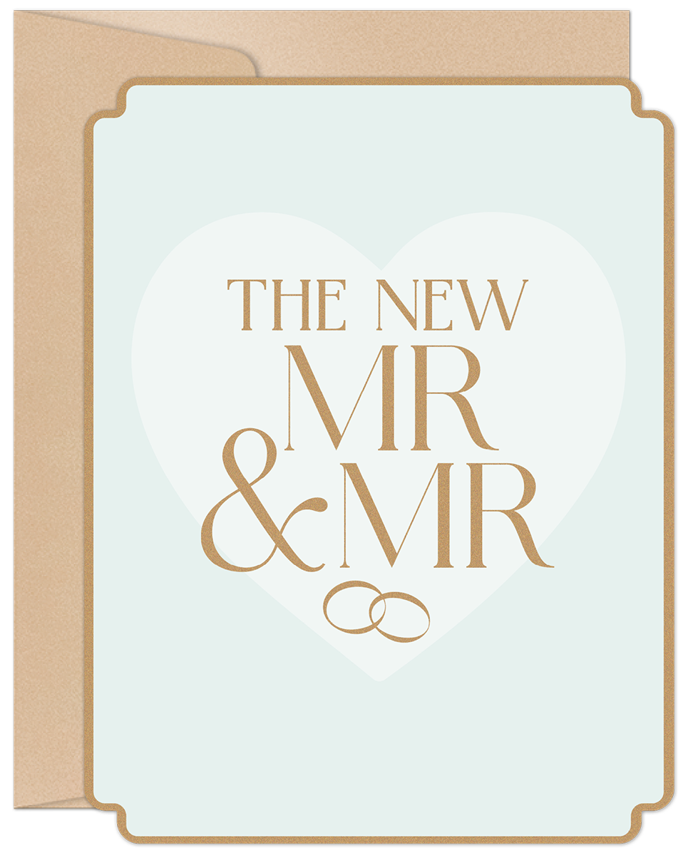 The New Mr. & Mr. Wedding Card