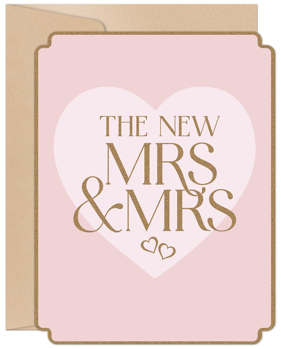 The New Mrs. & Mrs. Wedding Card