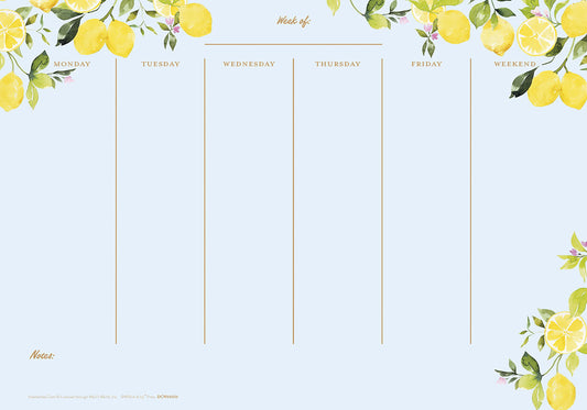 Lemons On Tree W/ Blue Background