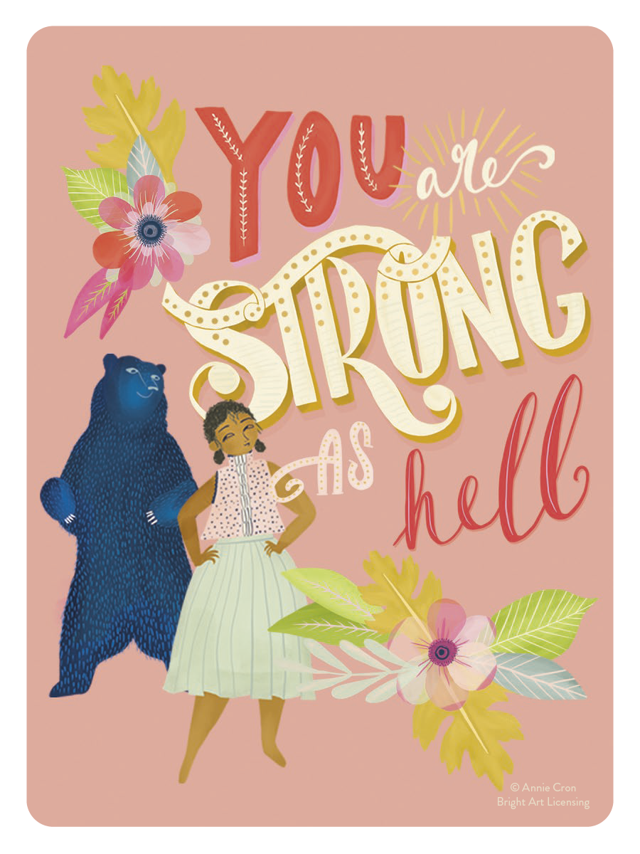 Bear With Woman With Hands On Hips Sticker