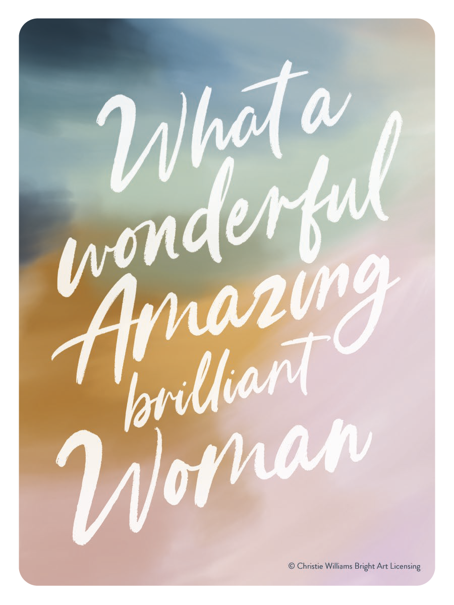 A Wonderful Amazing Brilliant Woman Sticker