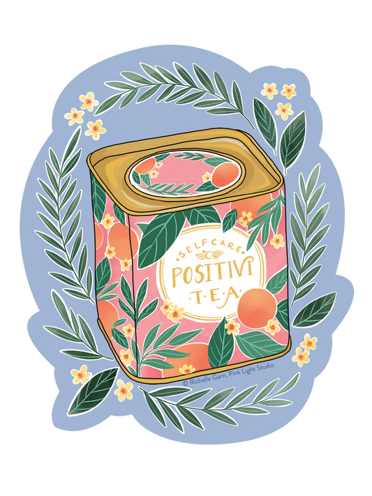 Box Of 'Positivitea' Sticker
