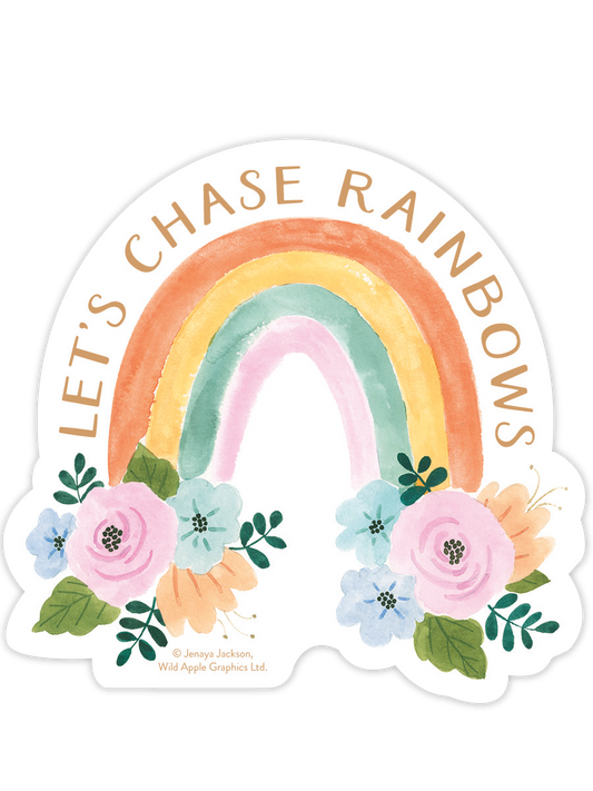Let's Chase Rainbows Sticker
