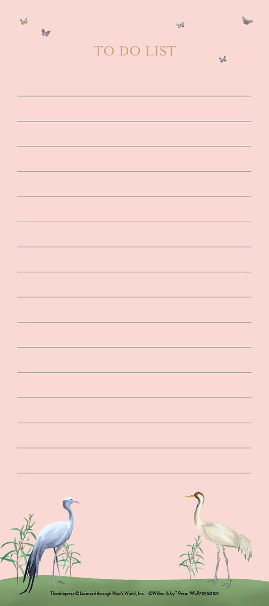 Paper Cranes List Pad