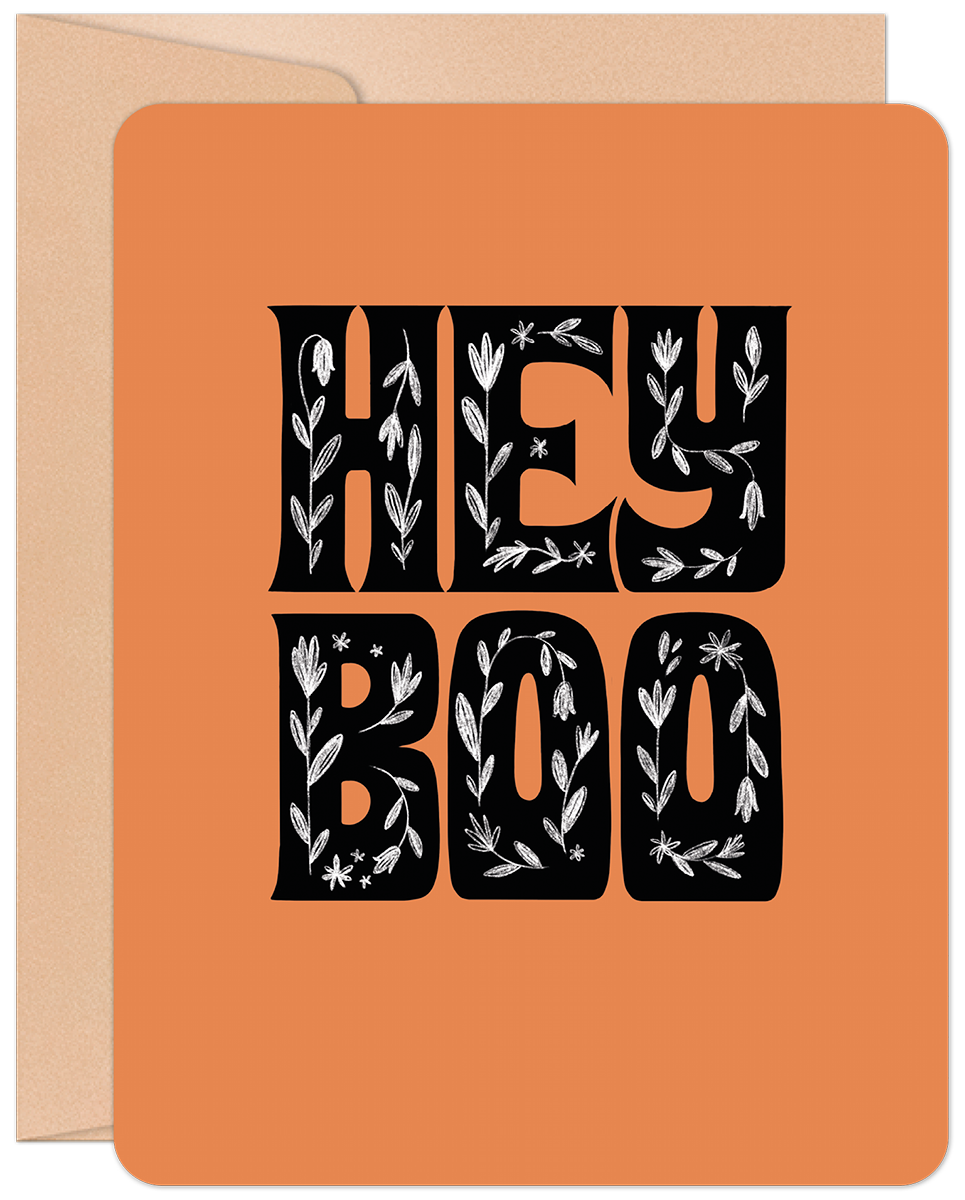 Hey Boo Halloween Card