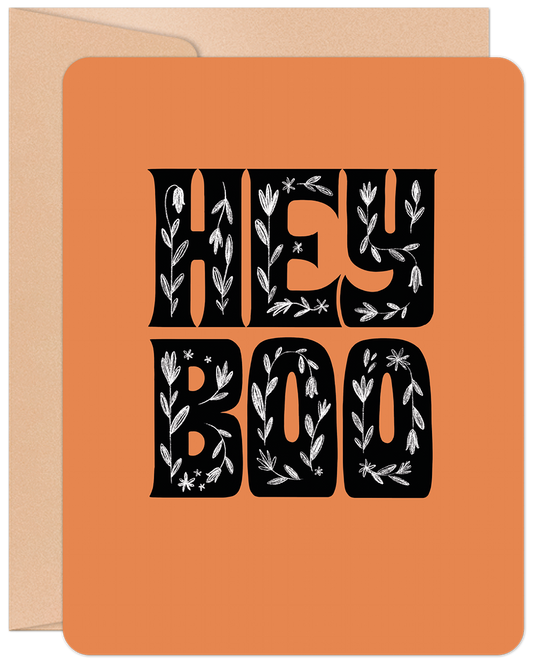 Hey Boo Halloween Card