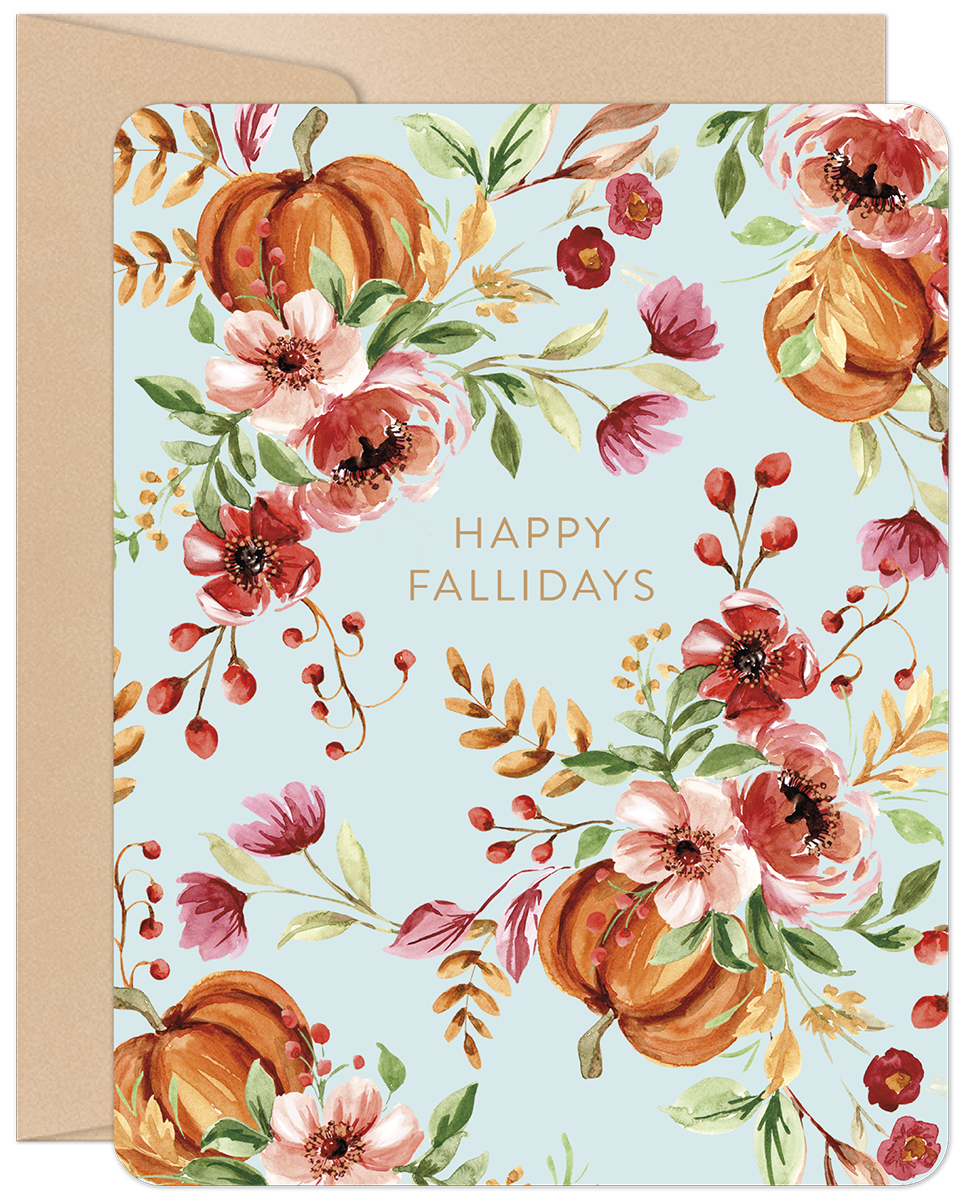 Happy Fallidays Halloween Card