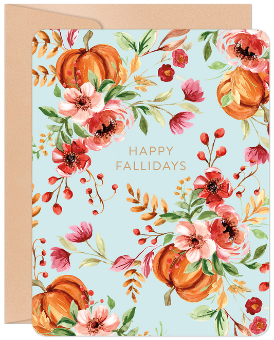 Happy Fallidays Halloween Card