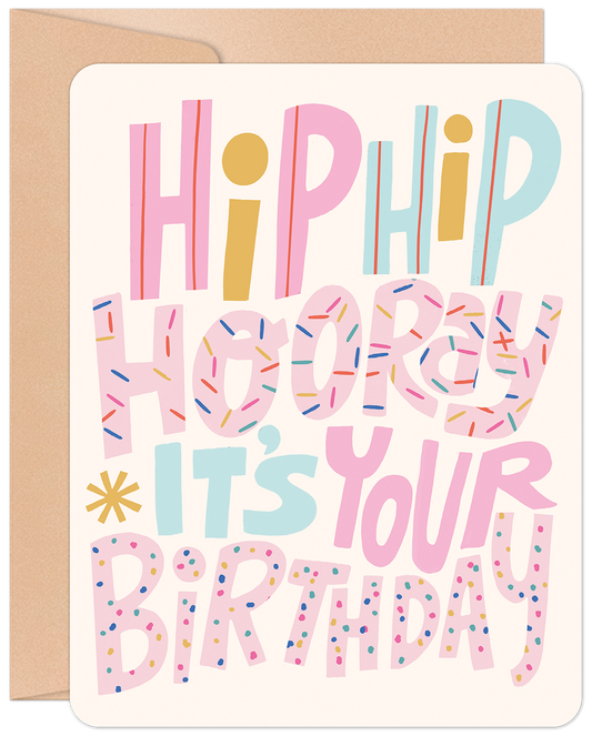 Hip Hip Hooray Birthday Card