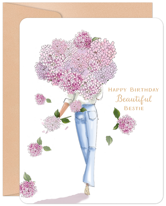 Beautiful Bestie Birthday Card