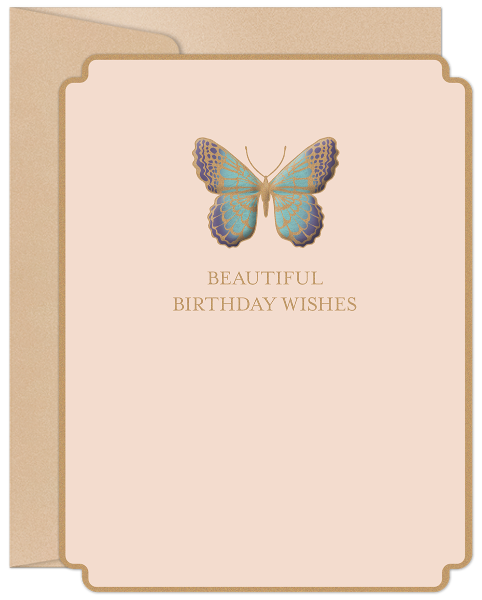 Beautiful Butterfly Birthday Card