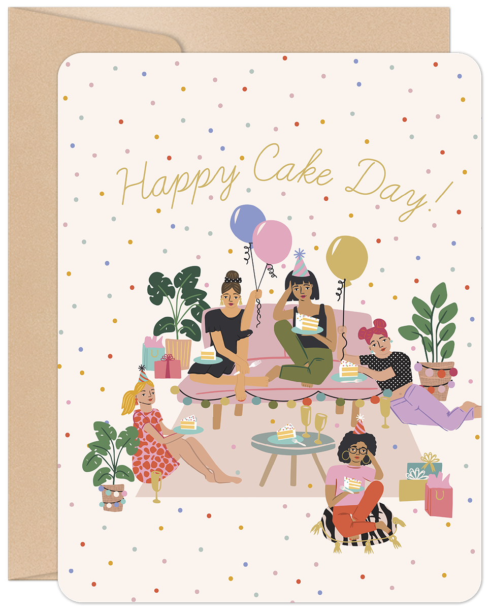 Happy Cake Day Birthday Card