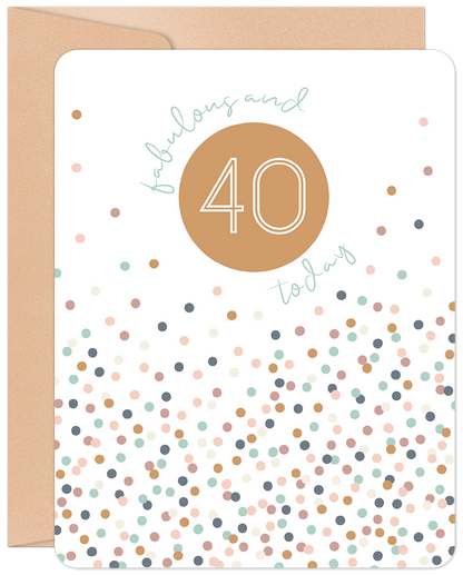 Fabulous 40 Birthday Card