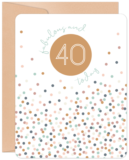 Fabulous 40 Birthday Card