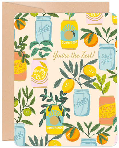 You're The Zest! Thank You Card