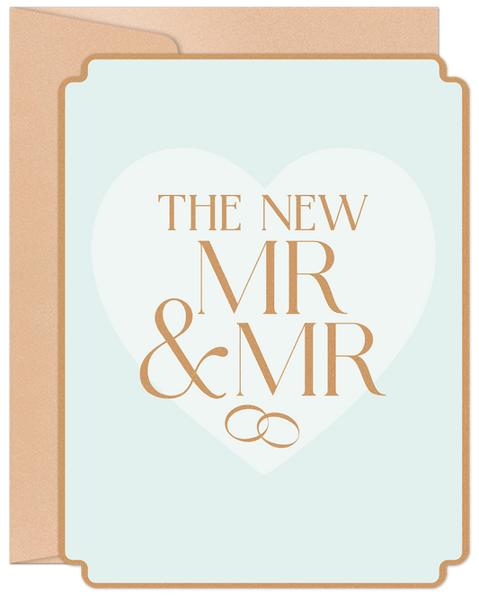 The New Mr. & Mr. Wedding Card