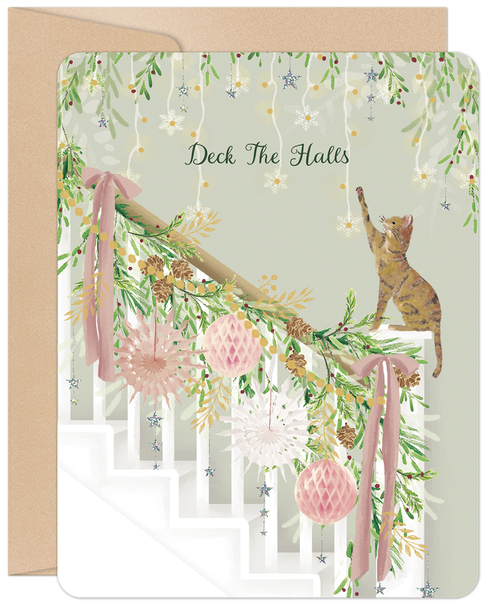 Deck The Halls Christmas Card