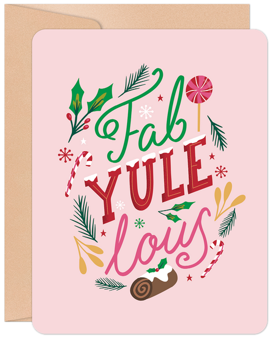 Fab Yule Lous Christmas Card