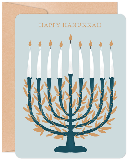 Peace, Love & Light Hanukkah Card