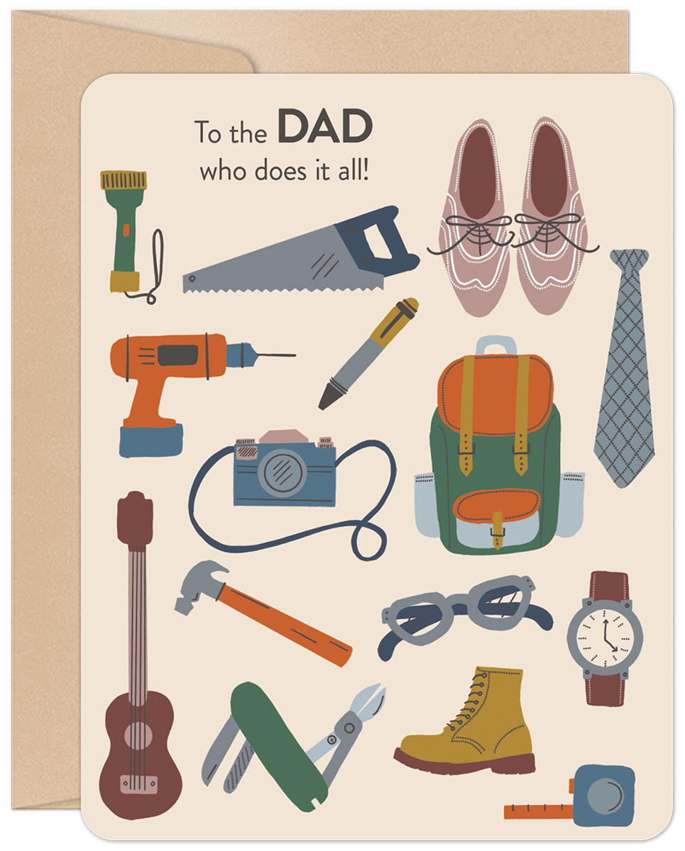 To The Dad Who Does It All Father's Day Card