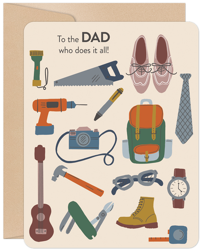 To The Dad Who Does It All Father's Day Card