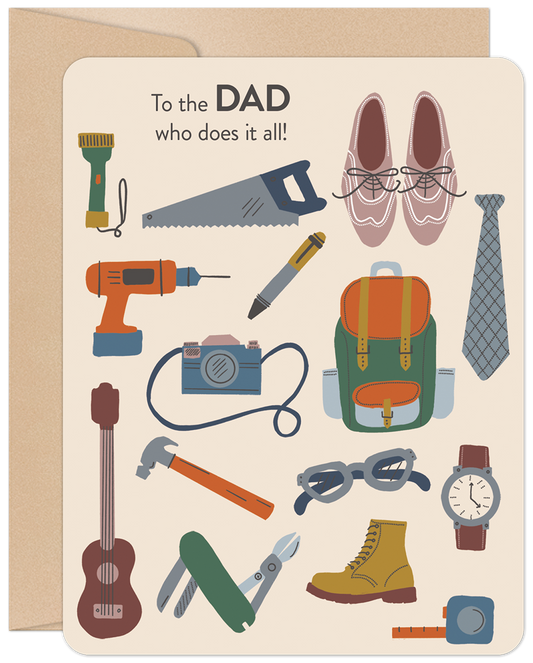 To The Dad Who Does It All Father's Day Card