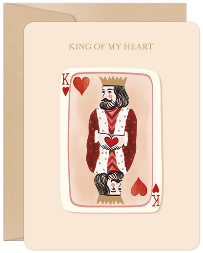 King Of My Heart Valentine's Day Card