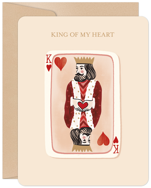 King Of My Heart Valentine's Day Card