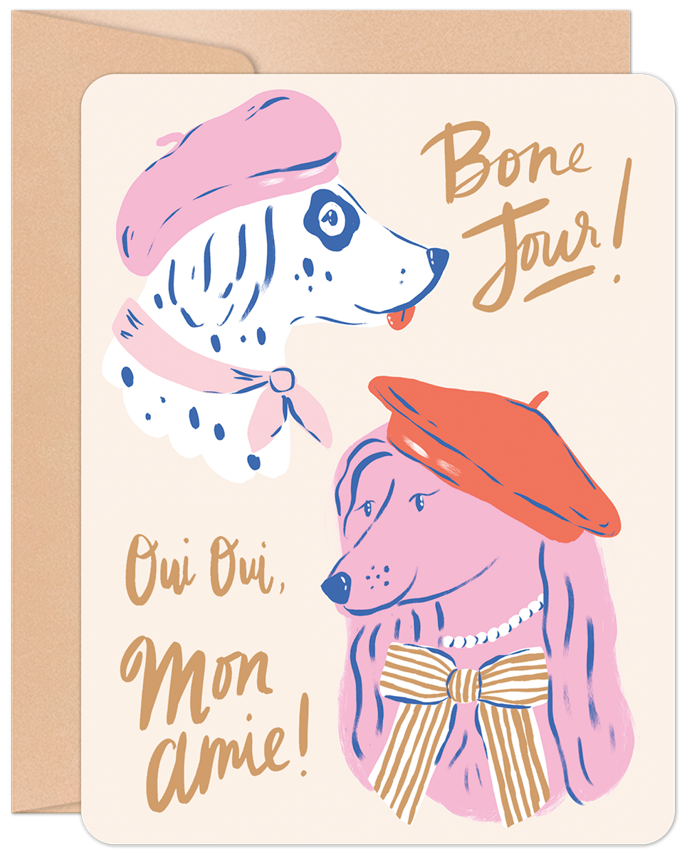 Bone Jour Friendship Card