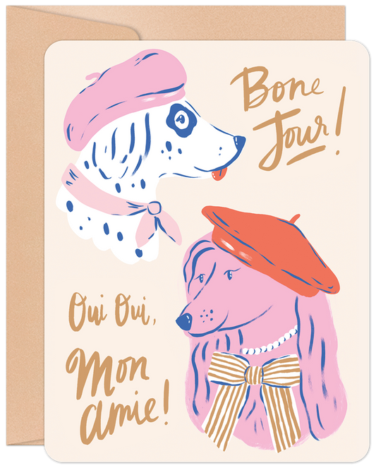 Bone Jour Friendship Card