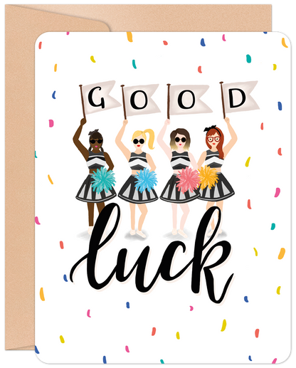 Cheering You On All The Way! Good Luck Card