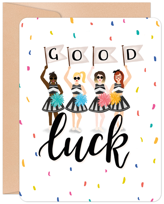 Cheering You On All The Way! Good Luck Card